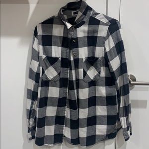Black and white flannel